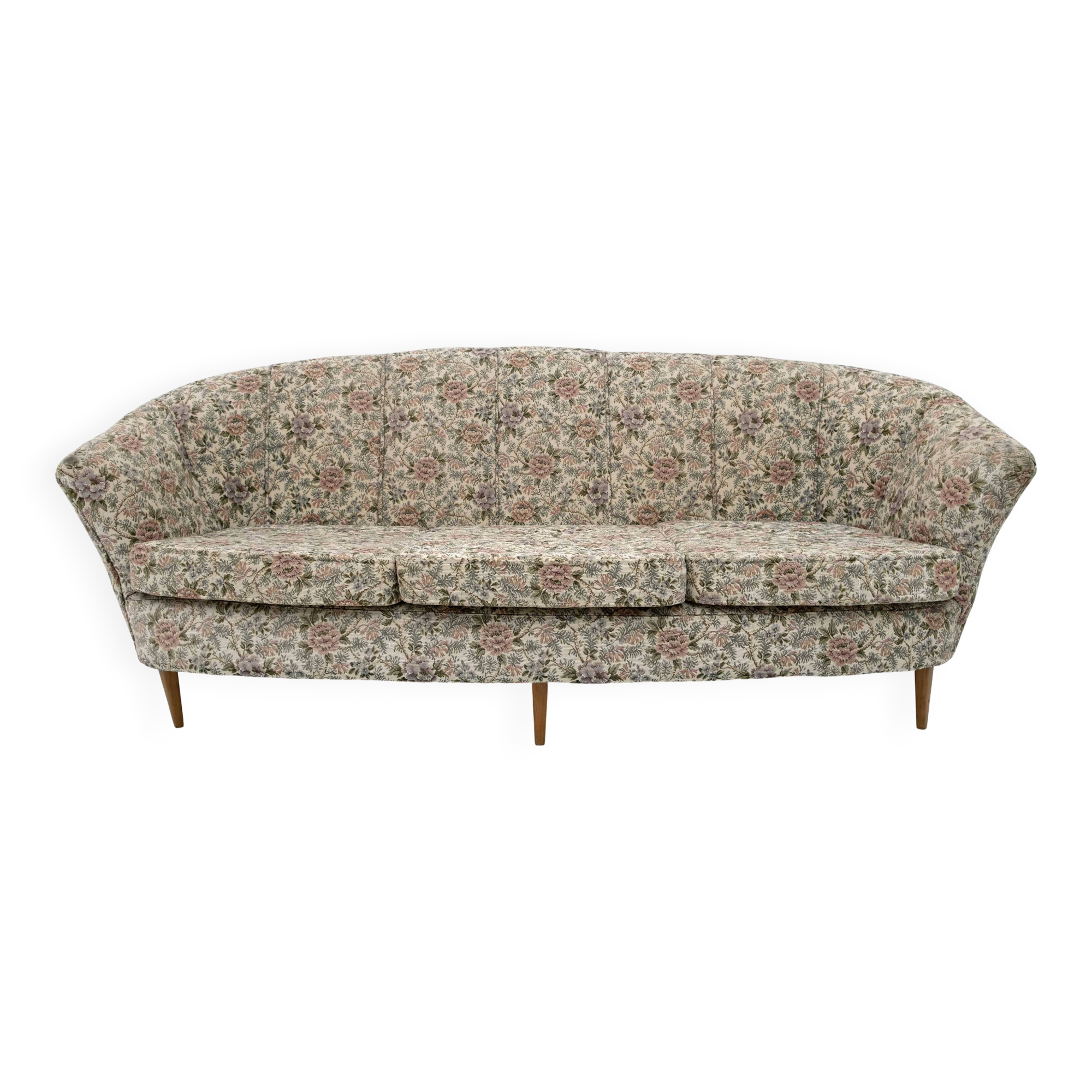 Ico Parisi Style Mid-Century Modern Italian Sofa, 1950s
