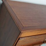 Vintage Dutch Oak / Mahogany Haberdashery Shop Cabinet, 1930s