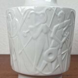 Vintage White Porcelain Vase from the Paradies Series by Kurt Wendler for Edelstein Bavaria, 1970s