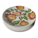 8 Moulin des Loups flower-patterned dinner plates