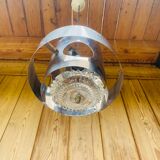 Suspension in chrome metal and glass from the 70s