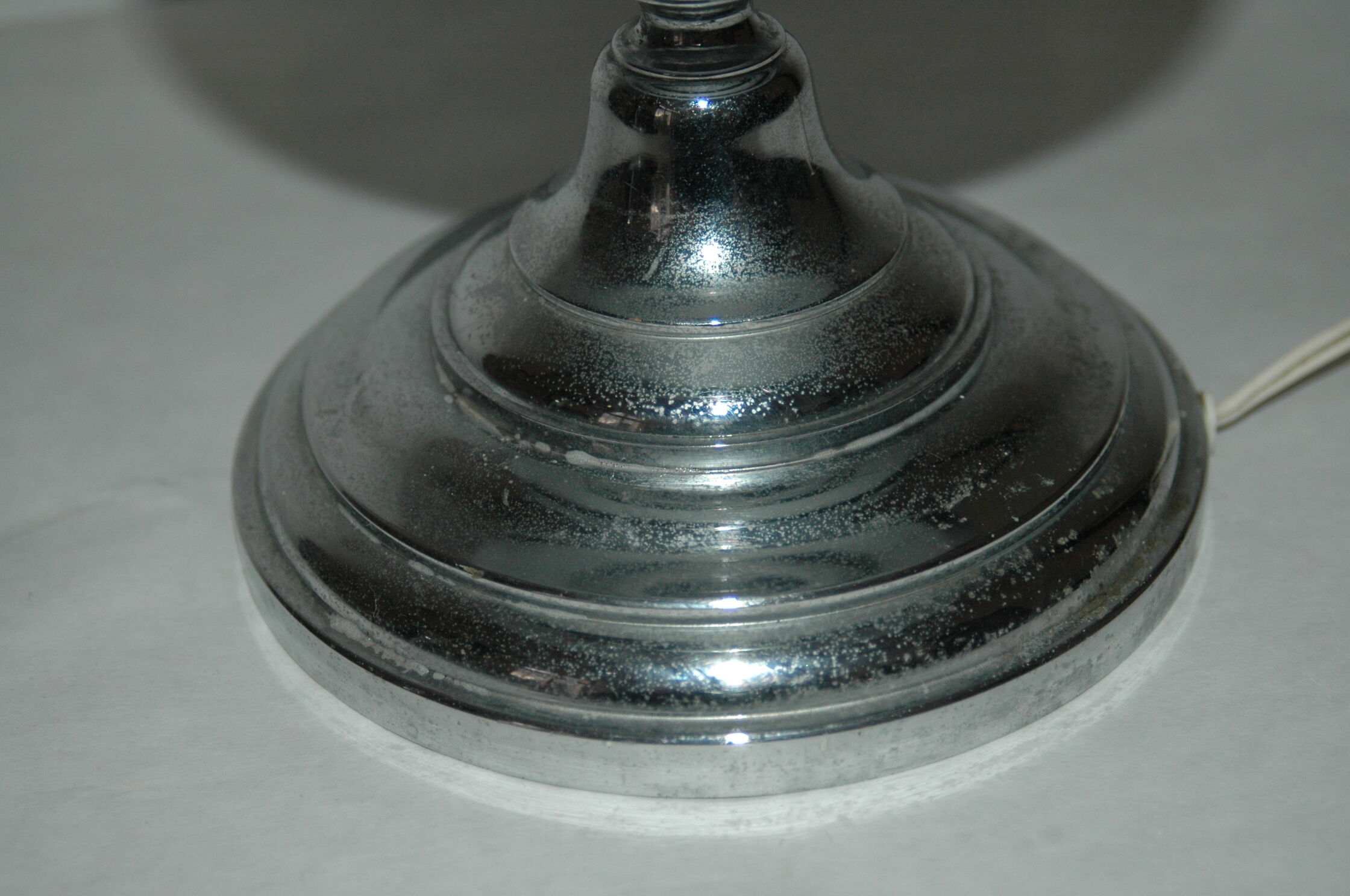 Lamp cast aluminum design chrome 60's