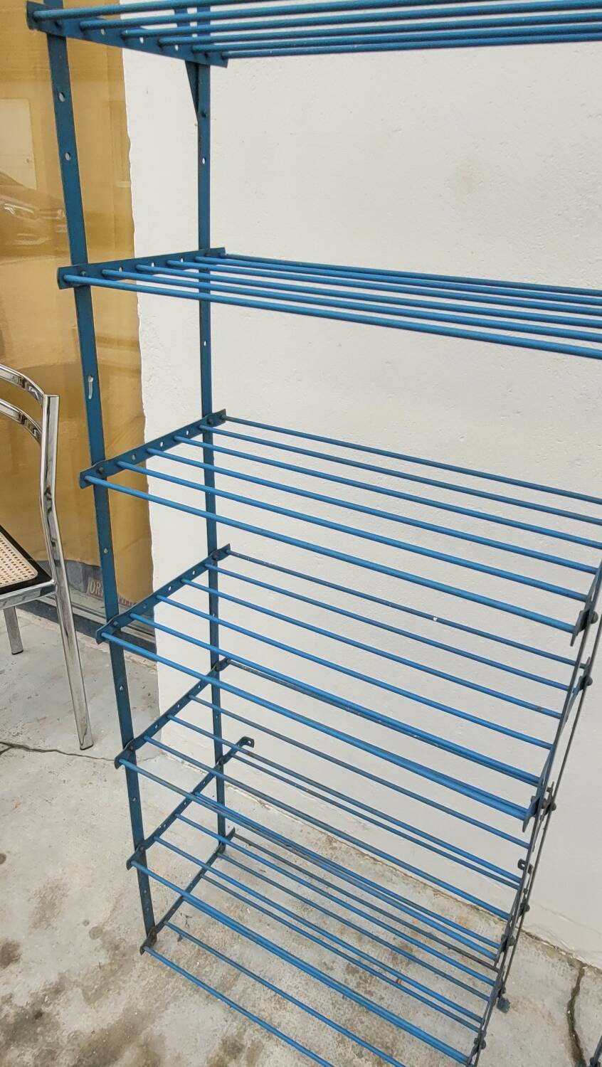 Set of 3 Rigidex iron storage locker shelves 1950s