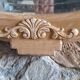 Carved wooden mirror Art Nouveau France 1920 oval shape