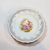 6 Digoin porcelain Fragonard flat plates
