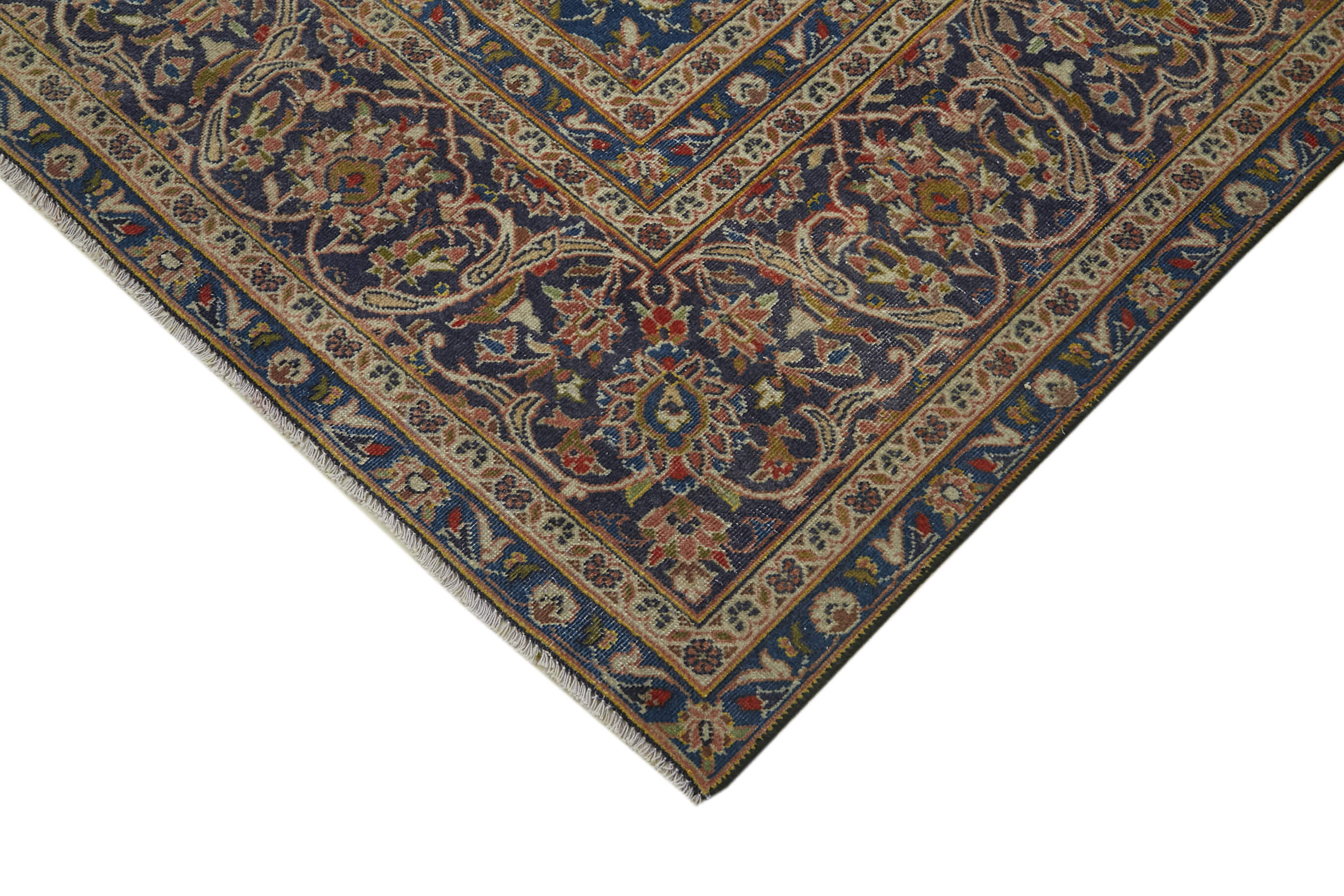 Handmade Oriental Vintage 284 cm x 388 cm Beige Wool Carpet