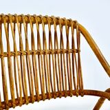 Pair of Italian rattan armchairs, 1960s