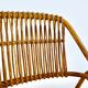 Paire de Fauteuils italiens en rotin, 1960s
