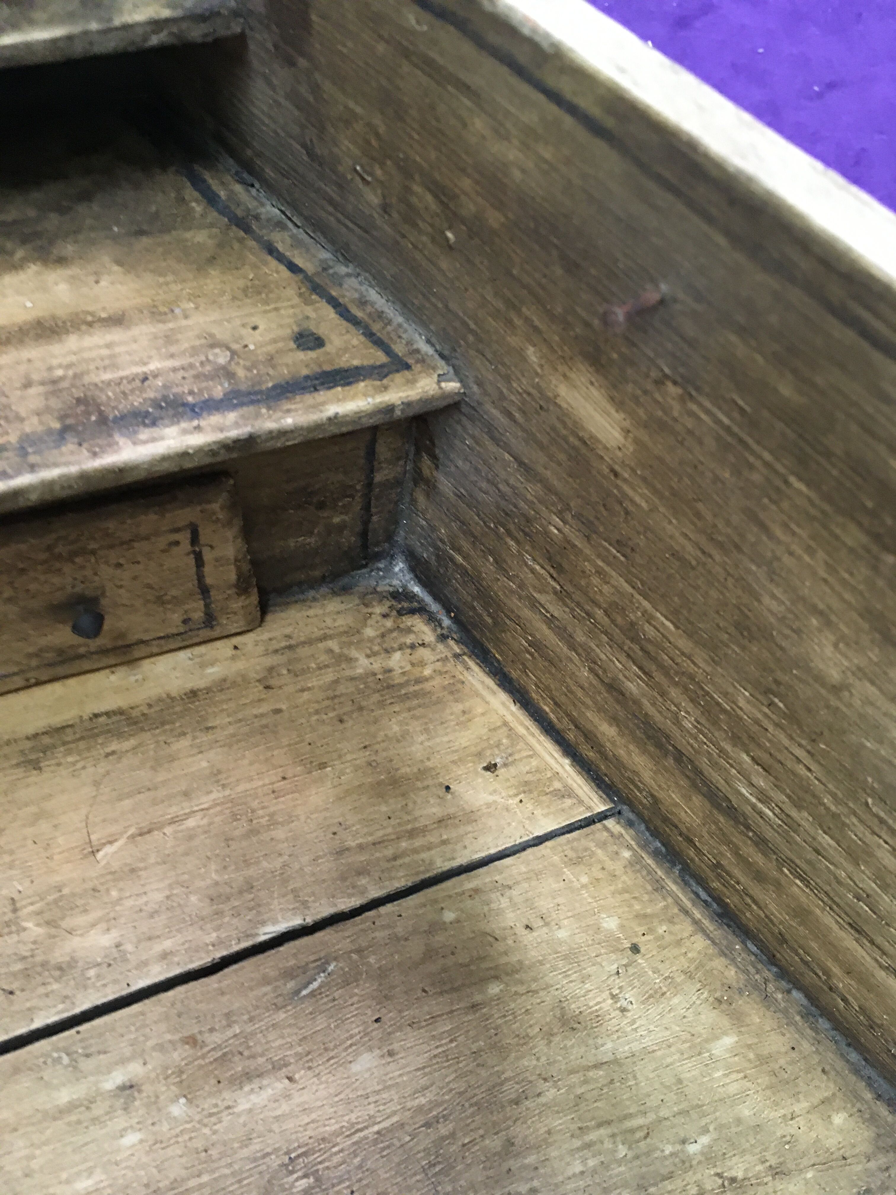 Shelf antique wooden grocery store