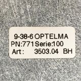 Vintage Swiss marble and glass table lamps by Optelma, set of 2.