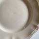 Set of 10 plates ivory of sarreguemines with godrons