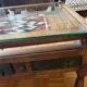 Solid wood coffee table with drawers and glass top – unique piece