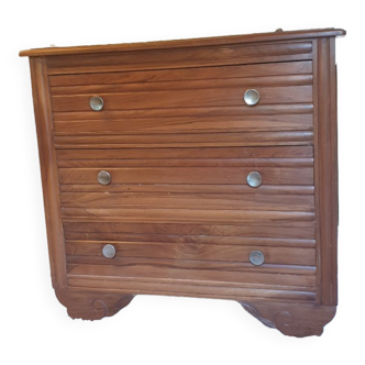 Solid walnut chest of drawers