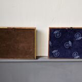 Lot of two old frames with butterflies