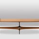 Guglielmo Ulrich. Oval coffee table in blonde teak. 1950s-60s.