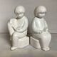 Pair of children's bookends reading from the 70s
