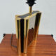 Smoked mirror lamp brass 1970s