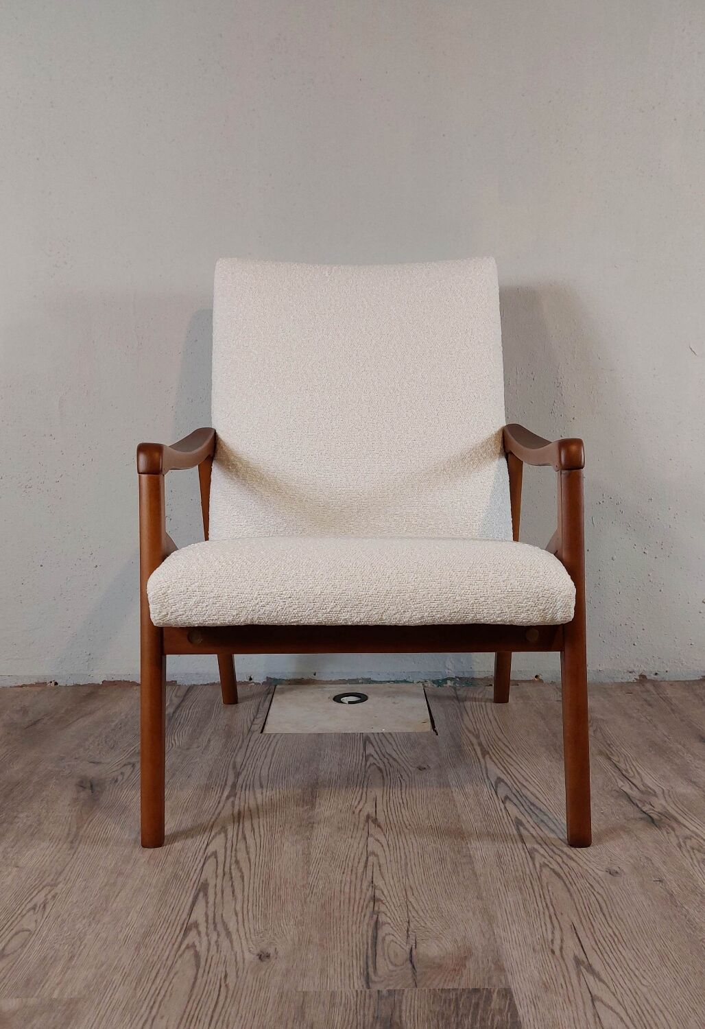 Pair of Jiroutek armchairs by Interier Praha, Vintage Czech 1960s