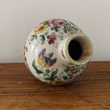 Earthenware ball vase, signed Veuve Perrin