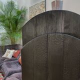 Paravent en bois brûlé pièce unique