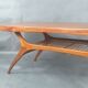 Teak & Fluted coffee table by Olav Laupsa for Sola Møbler, Vintage Norwegian 1960s