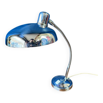 Vintage chrome desk lamp by Giovanni Michelucci for Lariolux