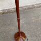 Vintage Italian floor lamp with burgundy marble effect and round dome