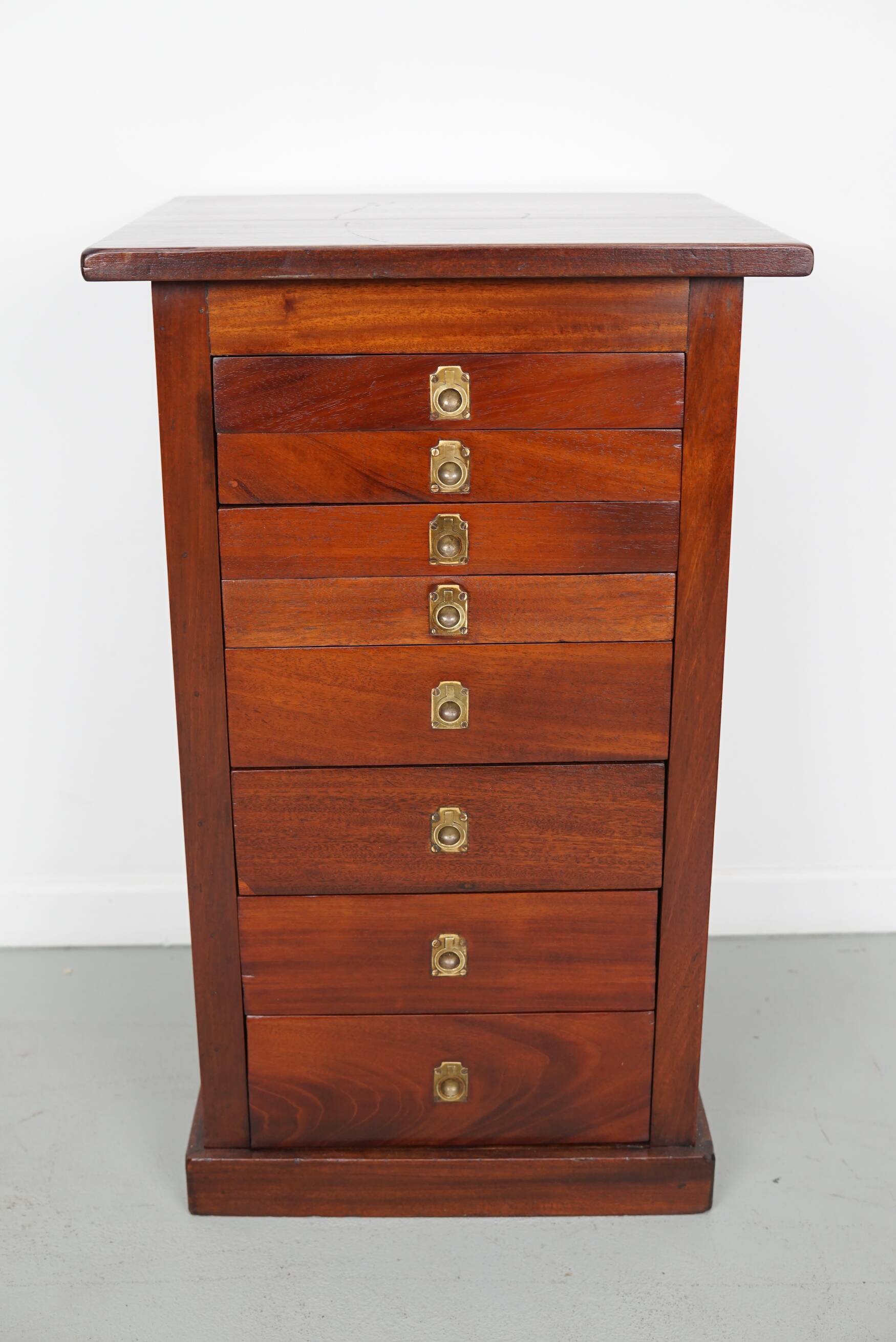 Antique English Mahogany Collectors Cabinet, 19th Century