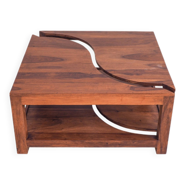 Wooden Yin Yang style coffee table