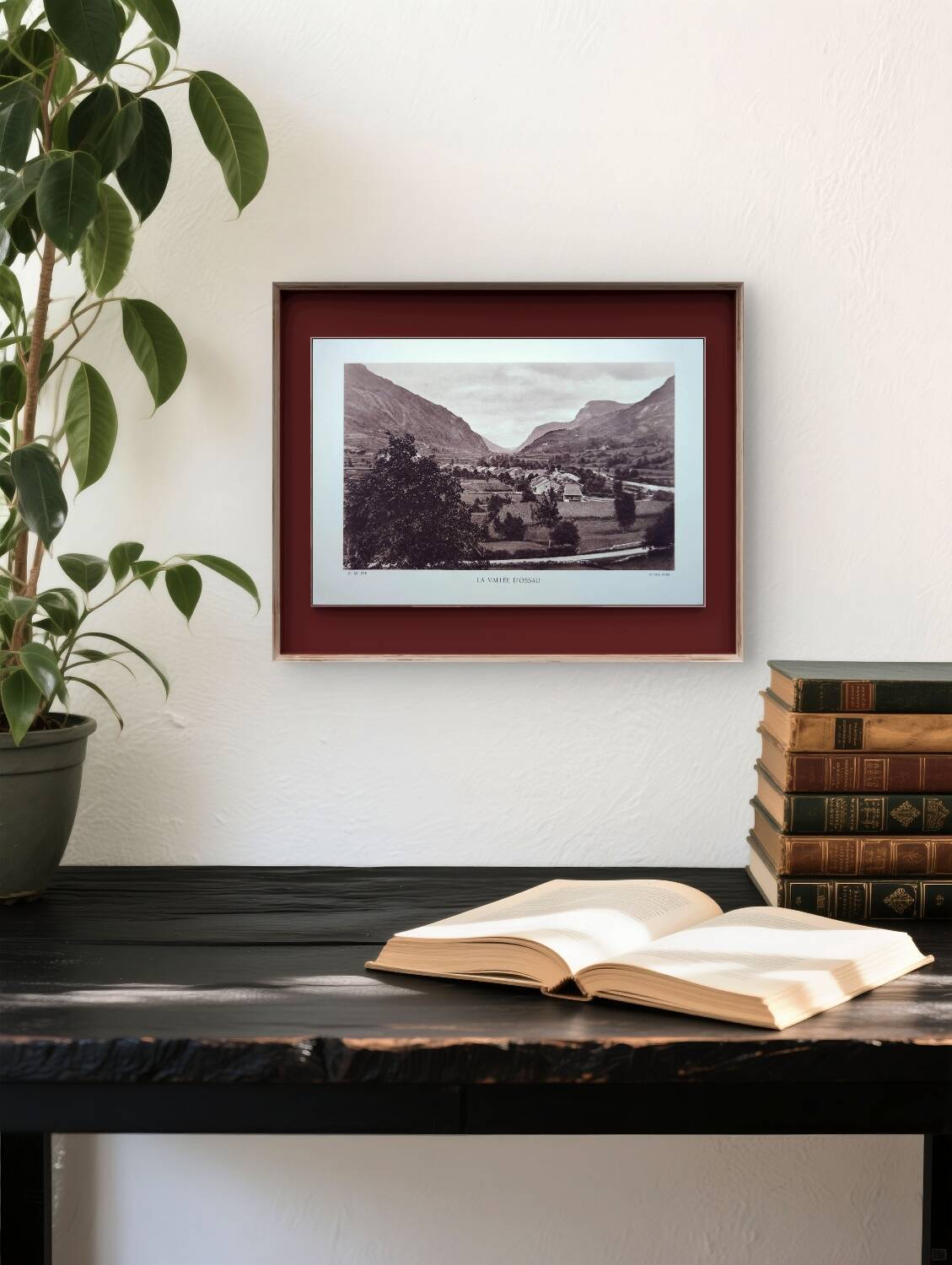 The Ossau Valley, Pyrénées-Atlantiques, photographic plate printed in 1937