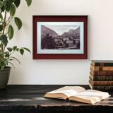 The Ossau Valley, Pyrénées-Atlantiques, photographic plate printed in 1937