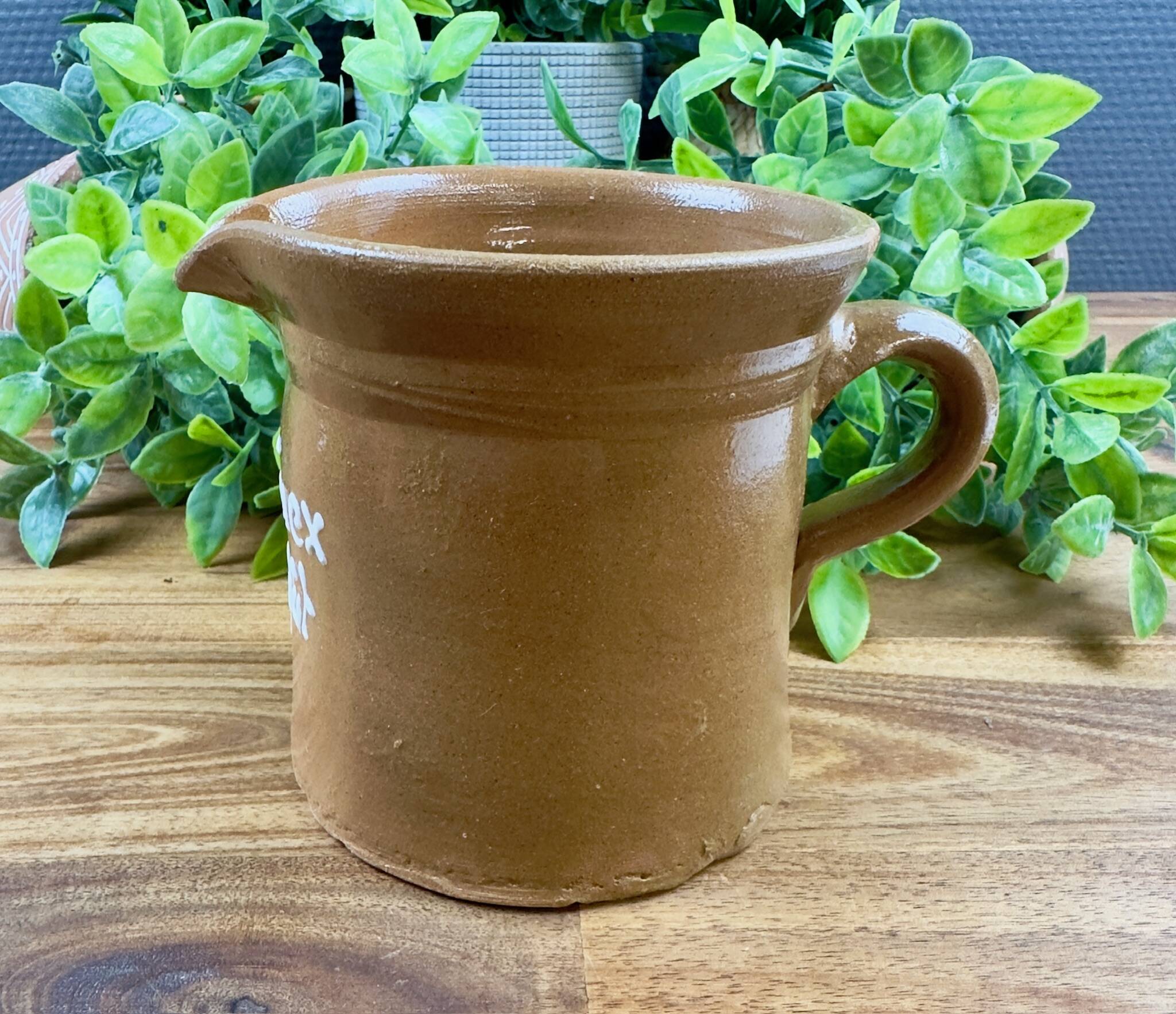 Old stoneware pitcher Troinex 1st August rustic vintage decor