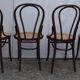 Lot of 4 chairs old bistro cyear