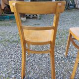 3 bistro chairs, light colour