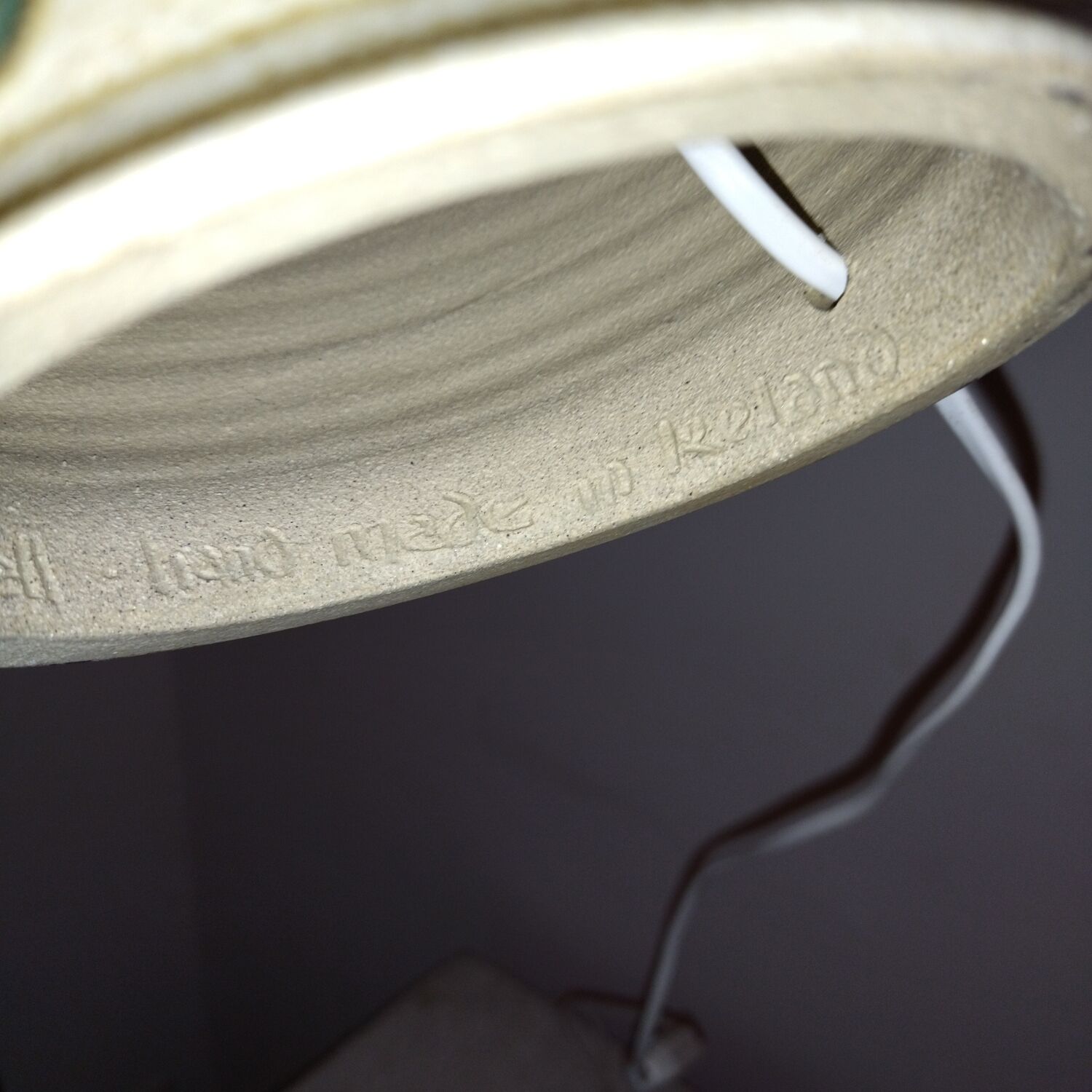 Ceramic lamp Ireland pottery 80s castle connell