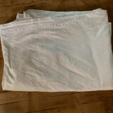 Linen sheet and simple white cotton