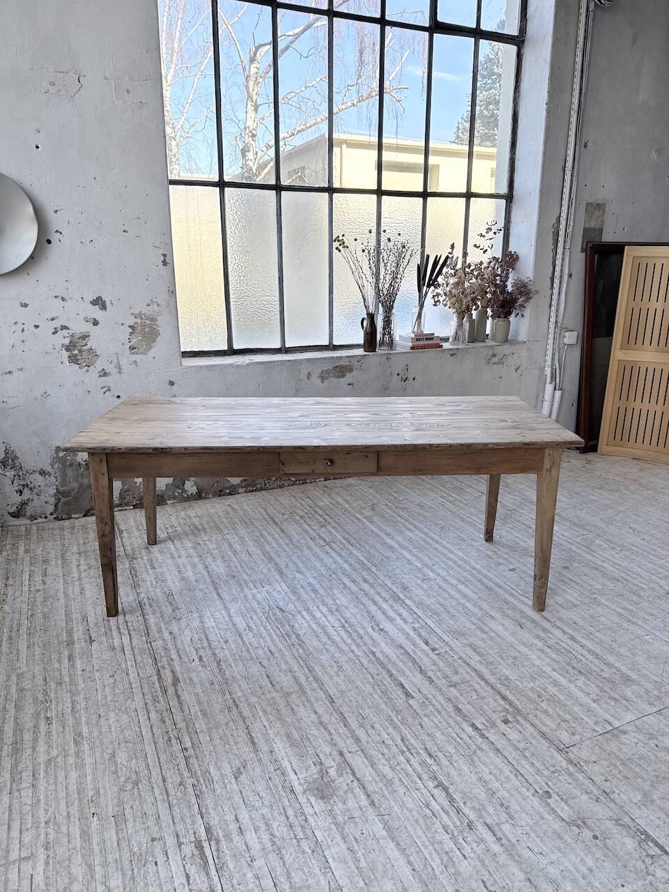 1950 pine farmhouse table 2m