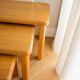 Vintage brutalist 60s/70s oak nesting tables