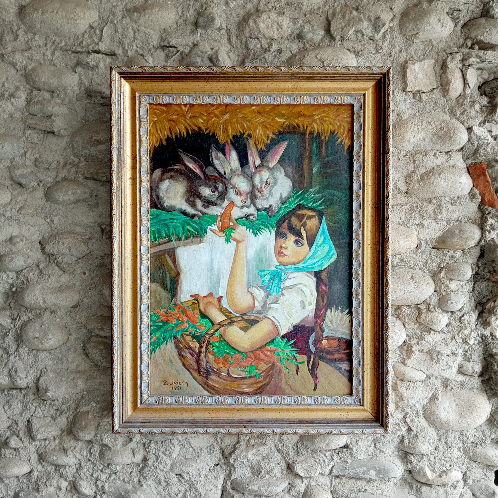 Original signed framed oil painting on canvas