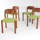 Set van 4 Deense stoelen 'Harte Skov