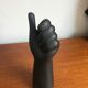 Black hand vase