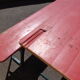 Table de brasserie avec 2 bancs