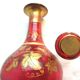 Small carafe Napoleon III red and gold Baccarat crystal, vine decoration