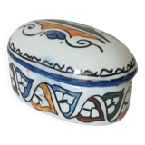 Vintage Moroccan porcelain candy box