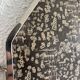 Vintage 1920s triptych barber mirror Art Deco hexagonal crystal - 33 x 78 cm
