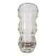 70s molded glass vase