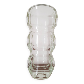 70s molded glass vase