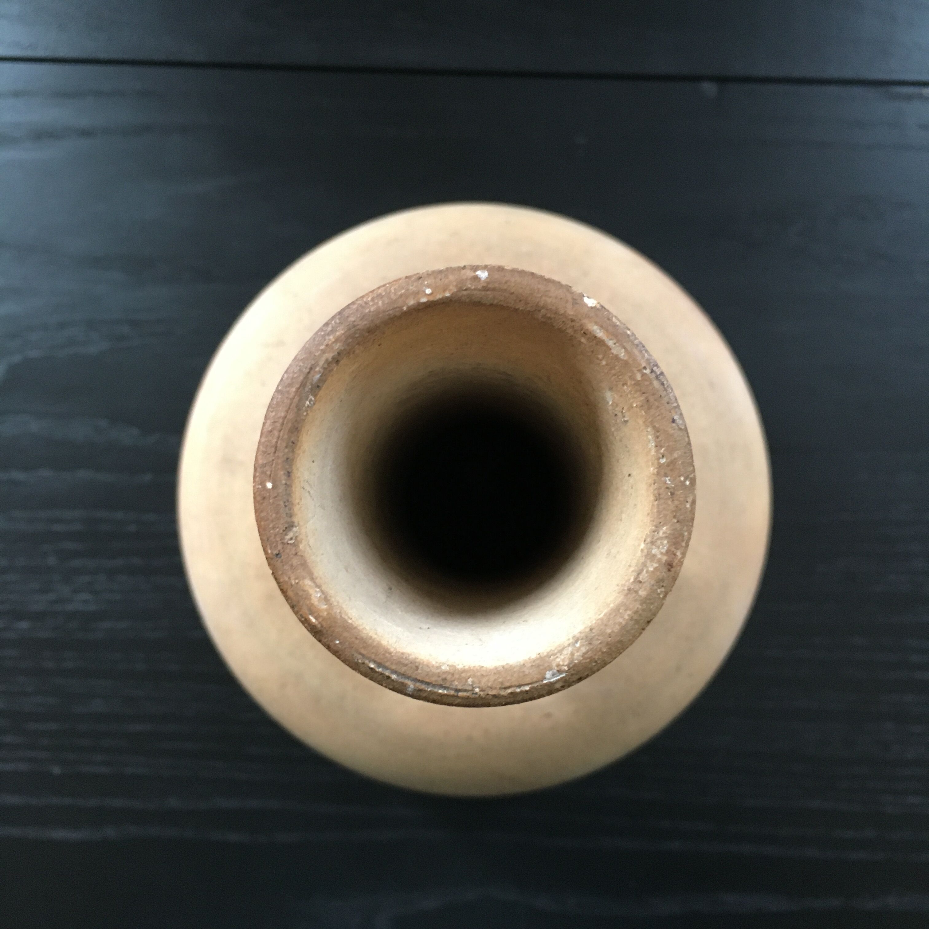 Terracotta heron vase