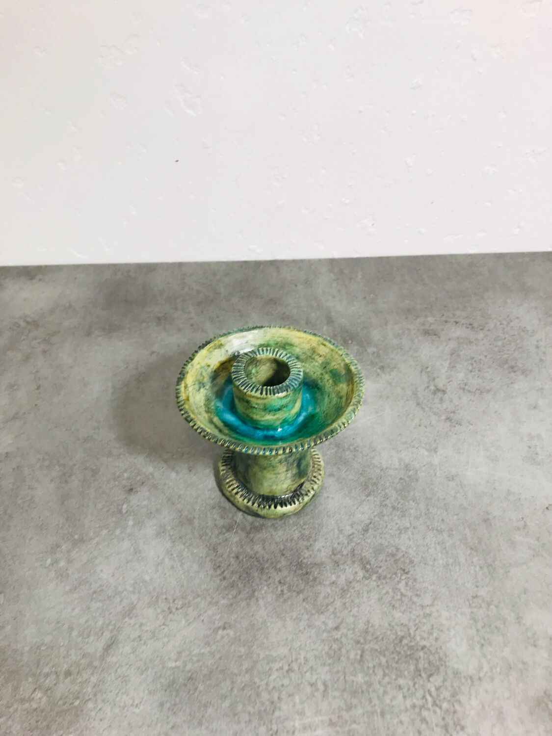 Les Arcs ceramic candle holder