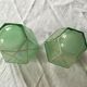2 verres de lampe ancien